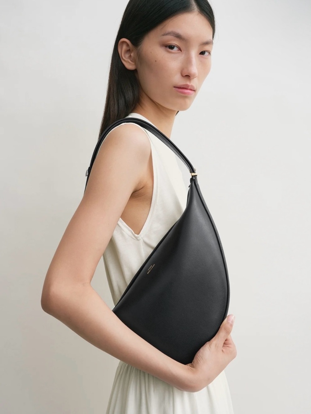 TOTEME Black Scooped Sling Bag NWT